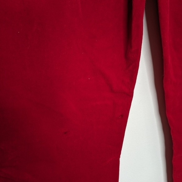 RE/DONE Cropped High-rise Stretch-velvet Skinny Pants In Red Size 30 - Picture 5 of 11